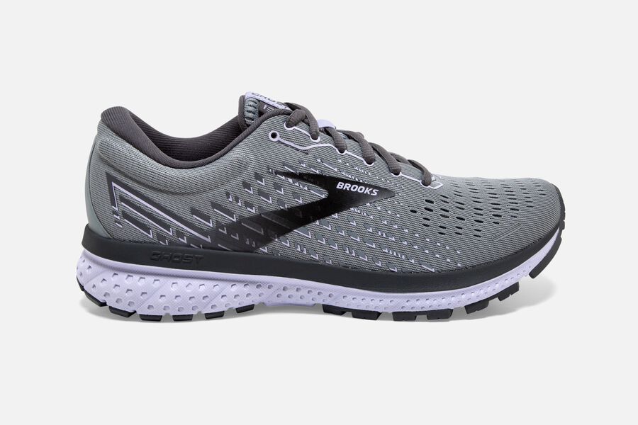 Brooks Israel Ghost 13 Road Running Shoes Womens - Grey/Black/Purple - OWT-923065